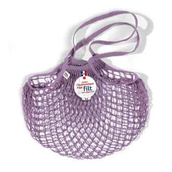 Net shopping bag with large handle