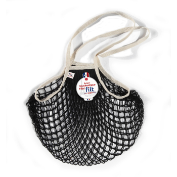 Net shopping bag with large handle