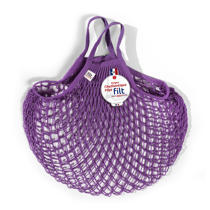 Net shopping bag with small handle