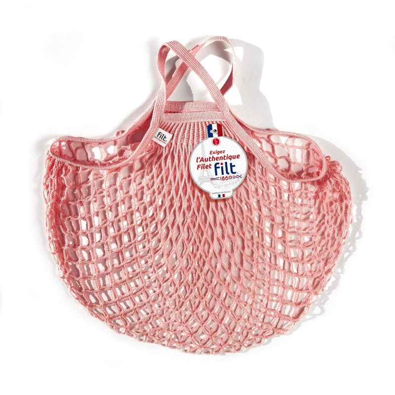 Net shopping bag with small handle