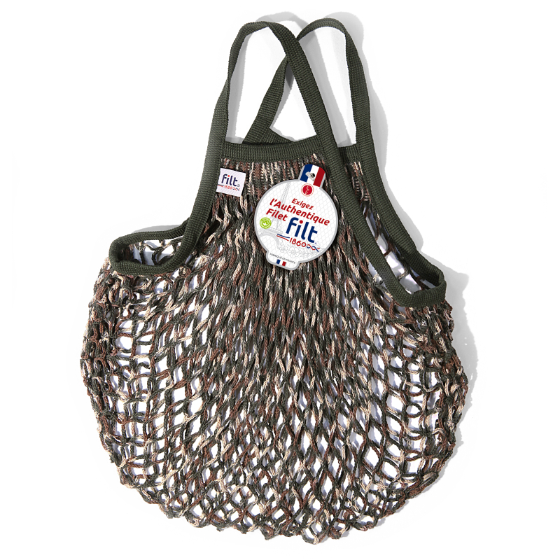 Net shopping bag with small handle