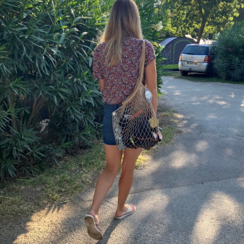 Filet à provisions grandes poignées