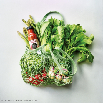 Filet à provisions grandes poignées